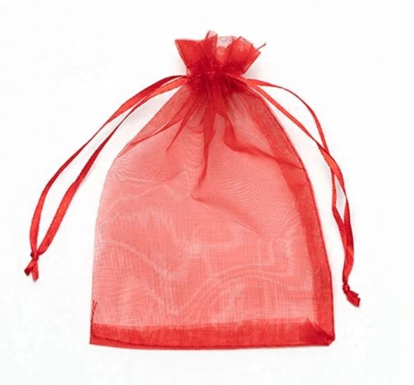

Woreczki z organzy czerwone wesele 9cm x 11cm 6szt