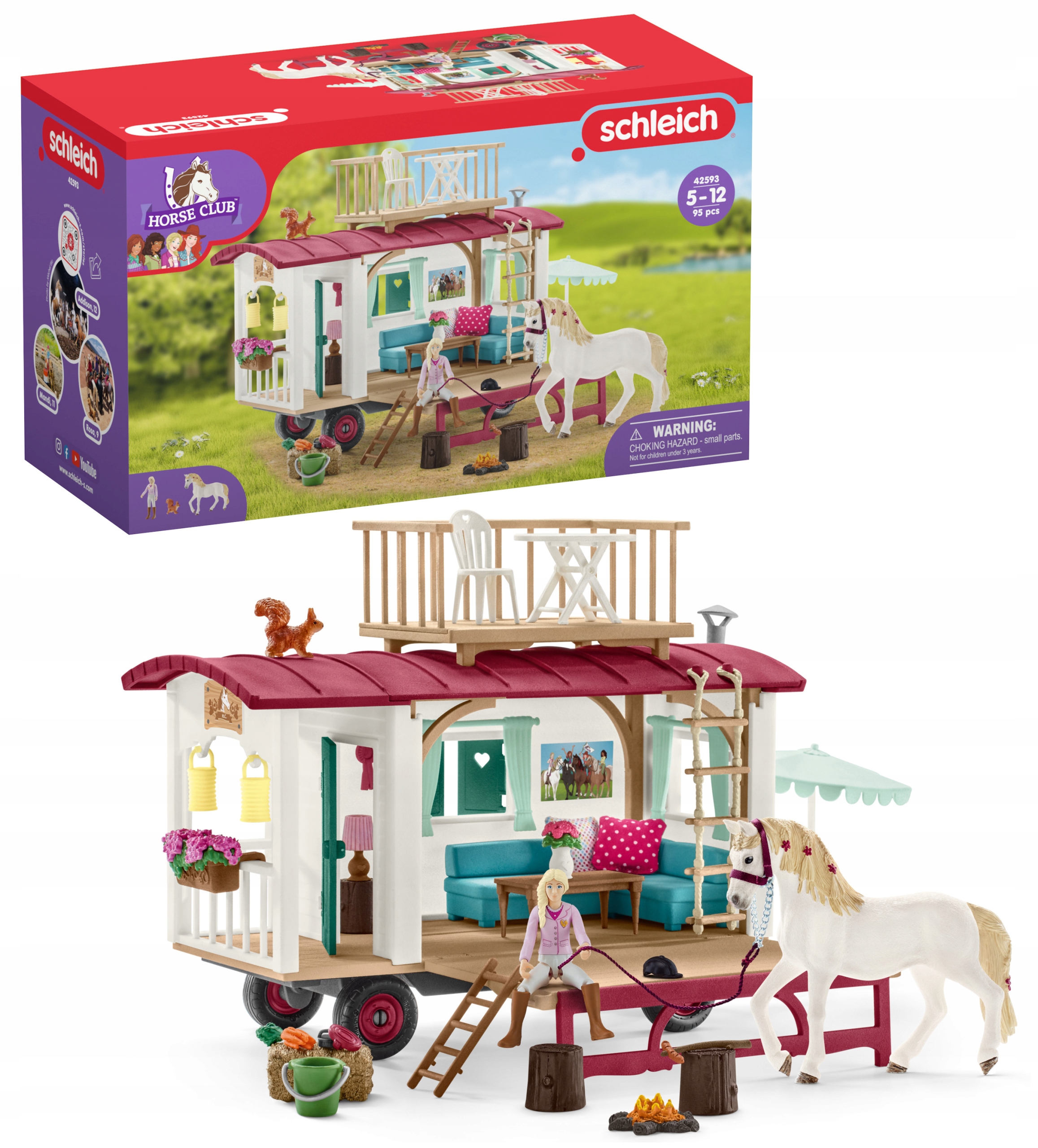 

Schleich Przyczepa do tajnych spotkań klubowych