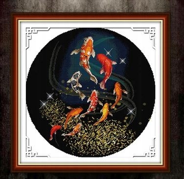 Kanva s potiskem- kanva, mulina, sada