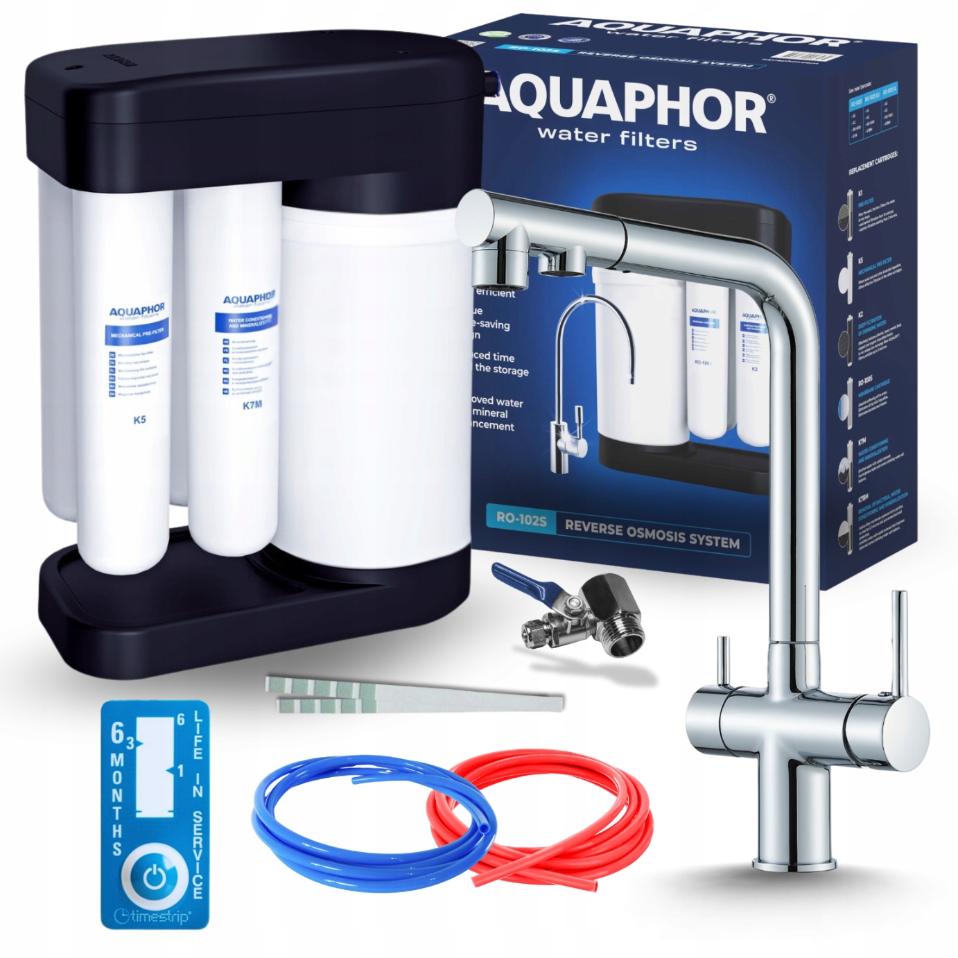 Kuchynská Batéria S Vyťahovacím Výtokom Chróm A Vodný Filter Aquaphor Morion