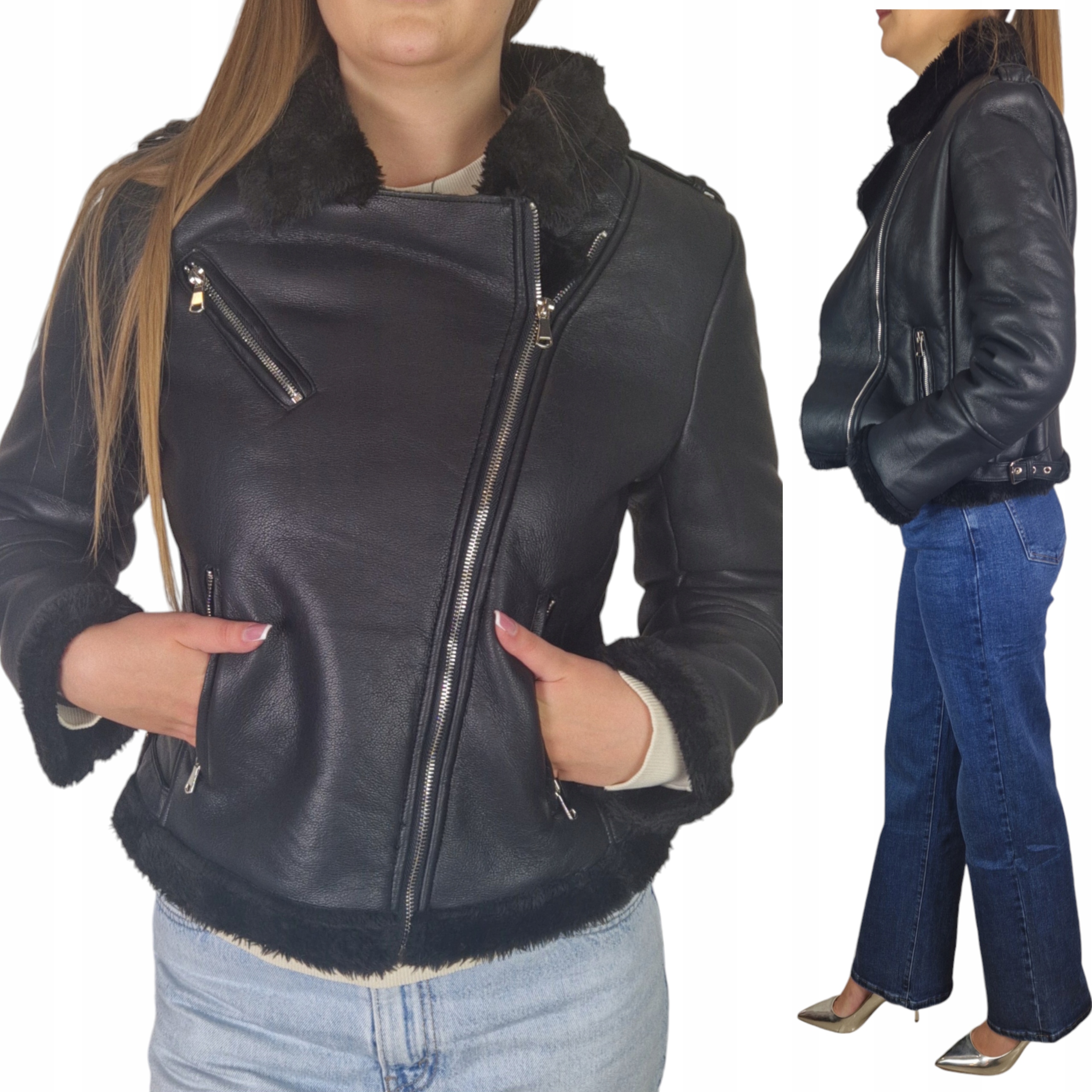 Kožíšek Dámská zateplená bunda Ramoneska Krátká