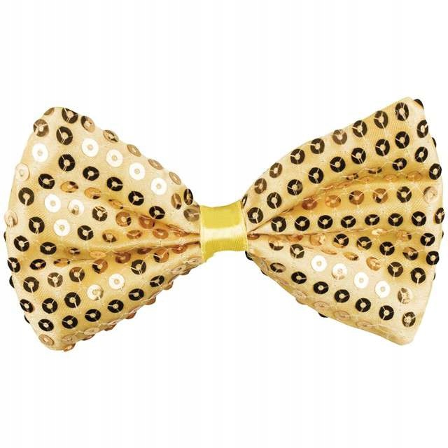 

klasyczna Mucha złota Cekiny Retro lata 20 muszk