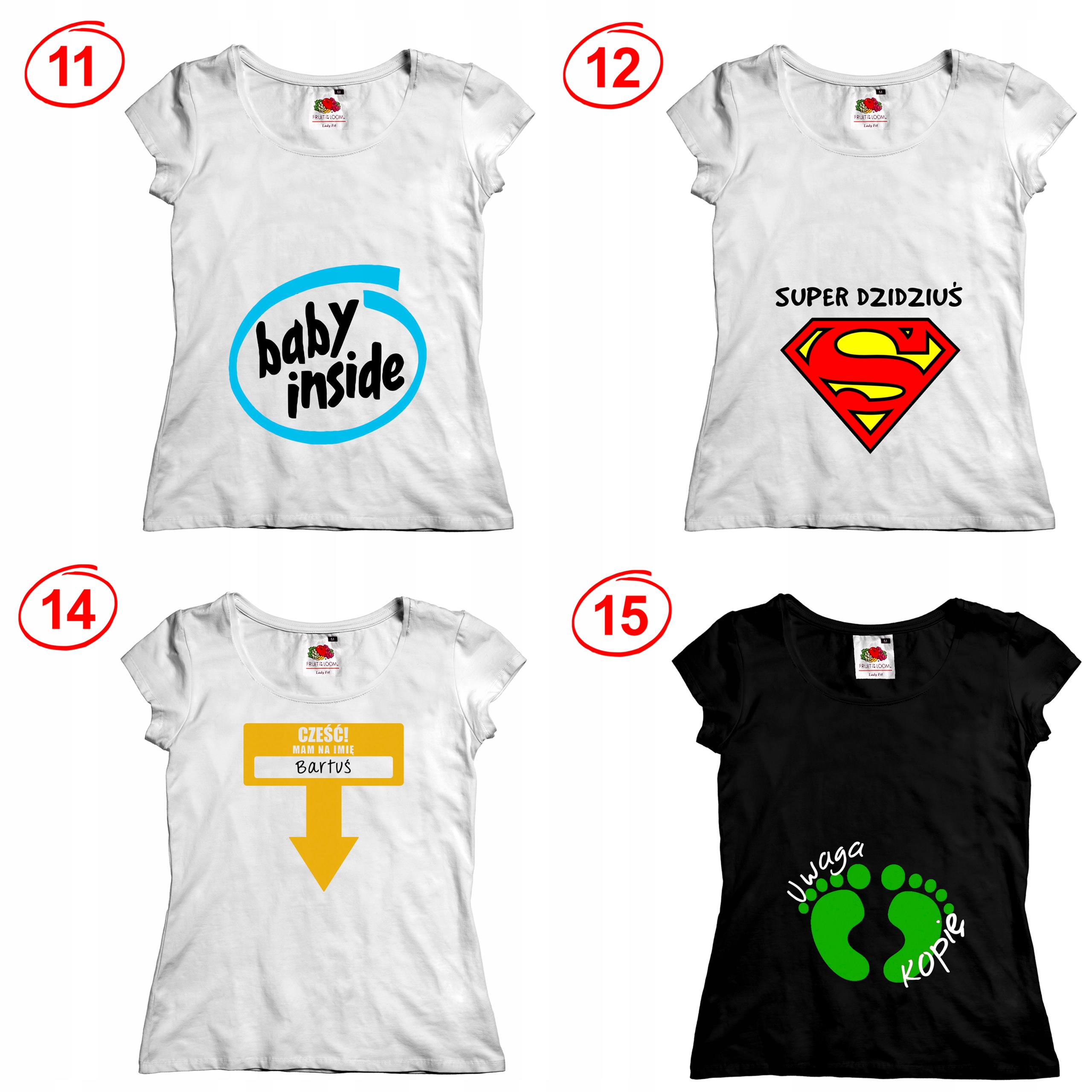 KOSZULKA DAMSKA CIĄŻOWA DLA KOBIET W CIĄŻY PREZENT Rozmiar 38