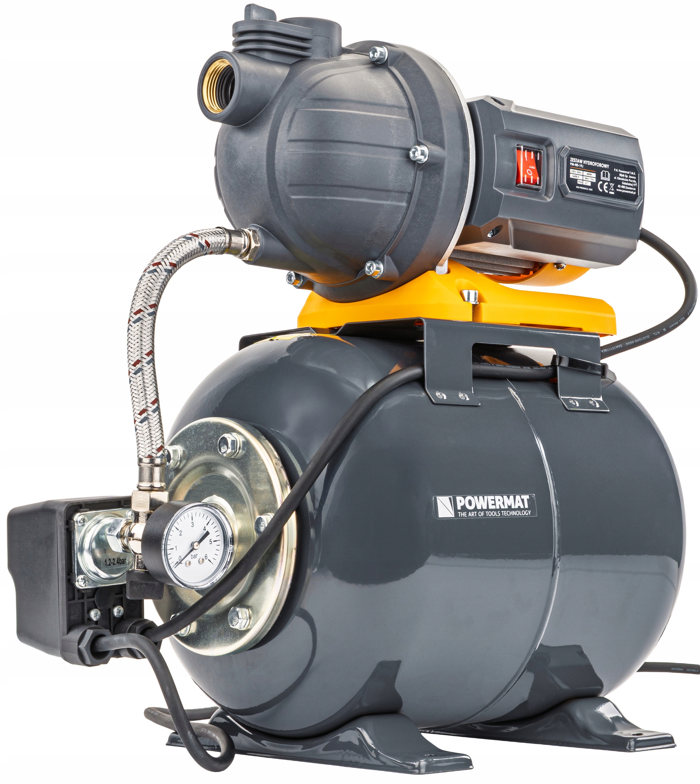 Pompa Hydroforowa Hydrofor Do Wody Zbiornik 19L 400W Wydajny Zestaw 3600L/H