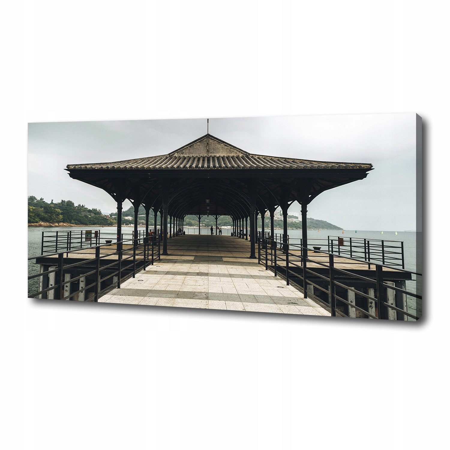 

Foto obraz na płótnie Molo w Hongkongu 125x50 cm