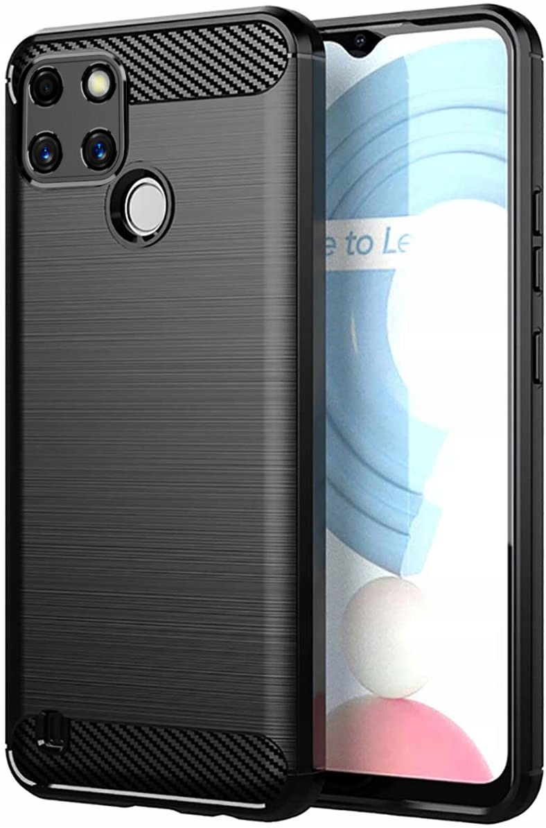 

Etui Karbon Pancerne do Realme C21Y C25Y Szkło