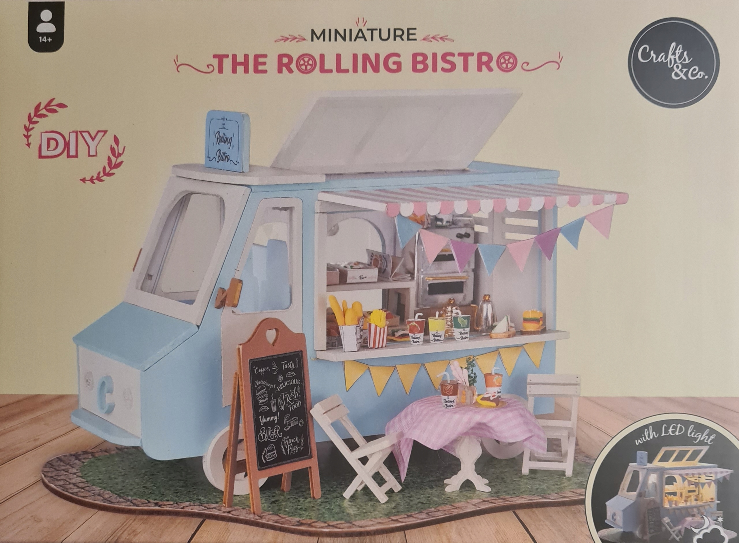 ZRÓB TO SAM MINIATUROWY MODEL FOOD TRUCK DIY LED 3