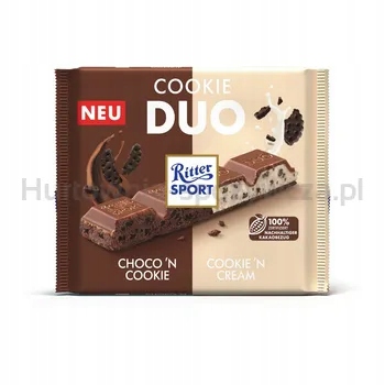 Ritter Sport Čokoláda Duo Cookie 218 g