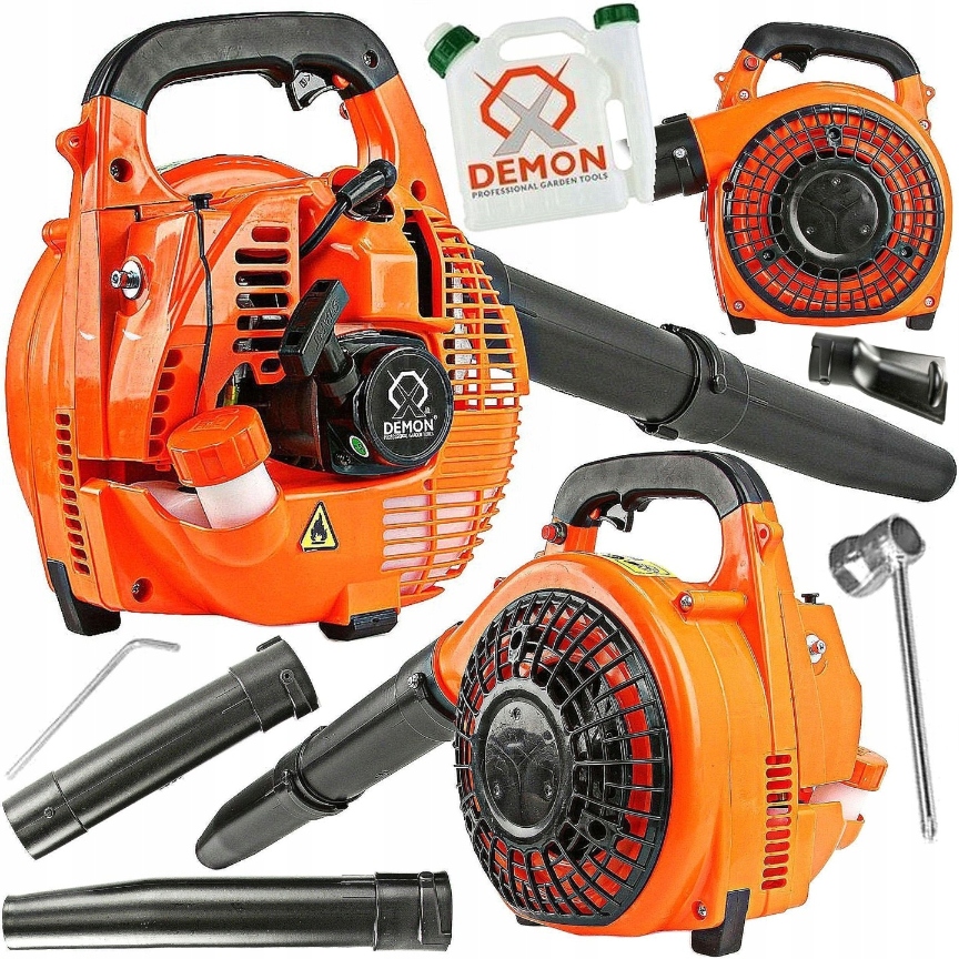 Foukač Demon 25,4 cm3, 0,75 kW, rychlost vzduchu 370 km/h
