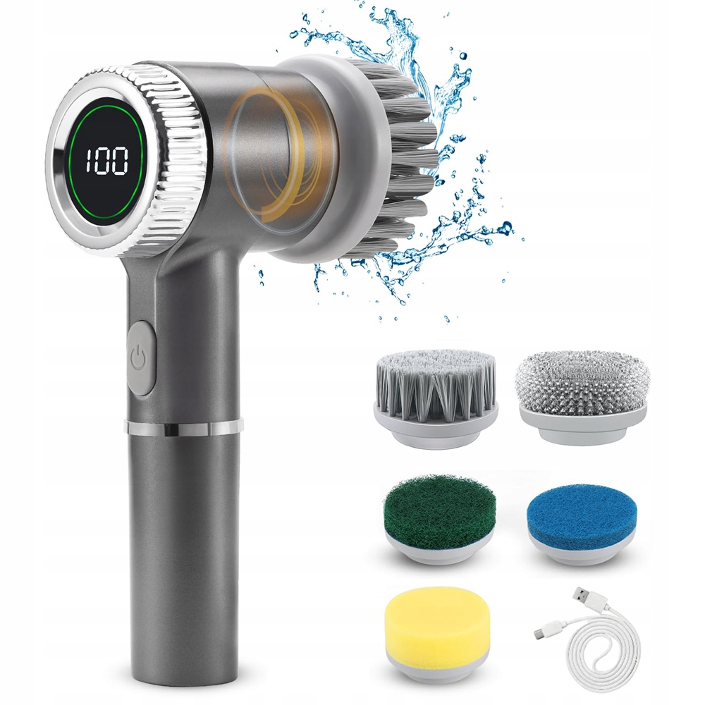Levně 5 V 1 Elektrický Kartáč Na Čištění Koupelny A Kuchyně Rotačních Mopů