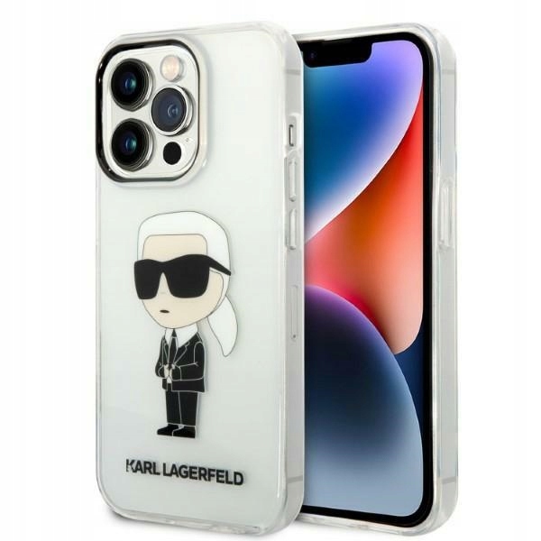 Pouzdro Pro Iphone 14 Pro Max Karl Lagerfeld Ikonik Hardcase Transparent