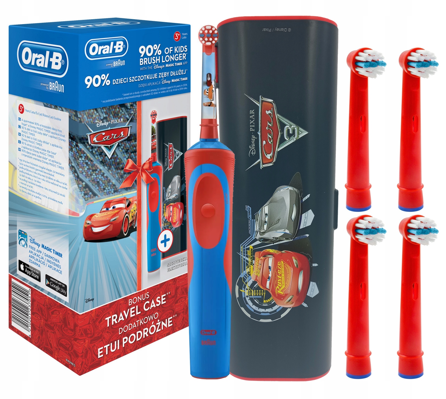 

Szczoteczka Elektryczna Oral-b Kids Cars Auta+etui