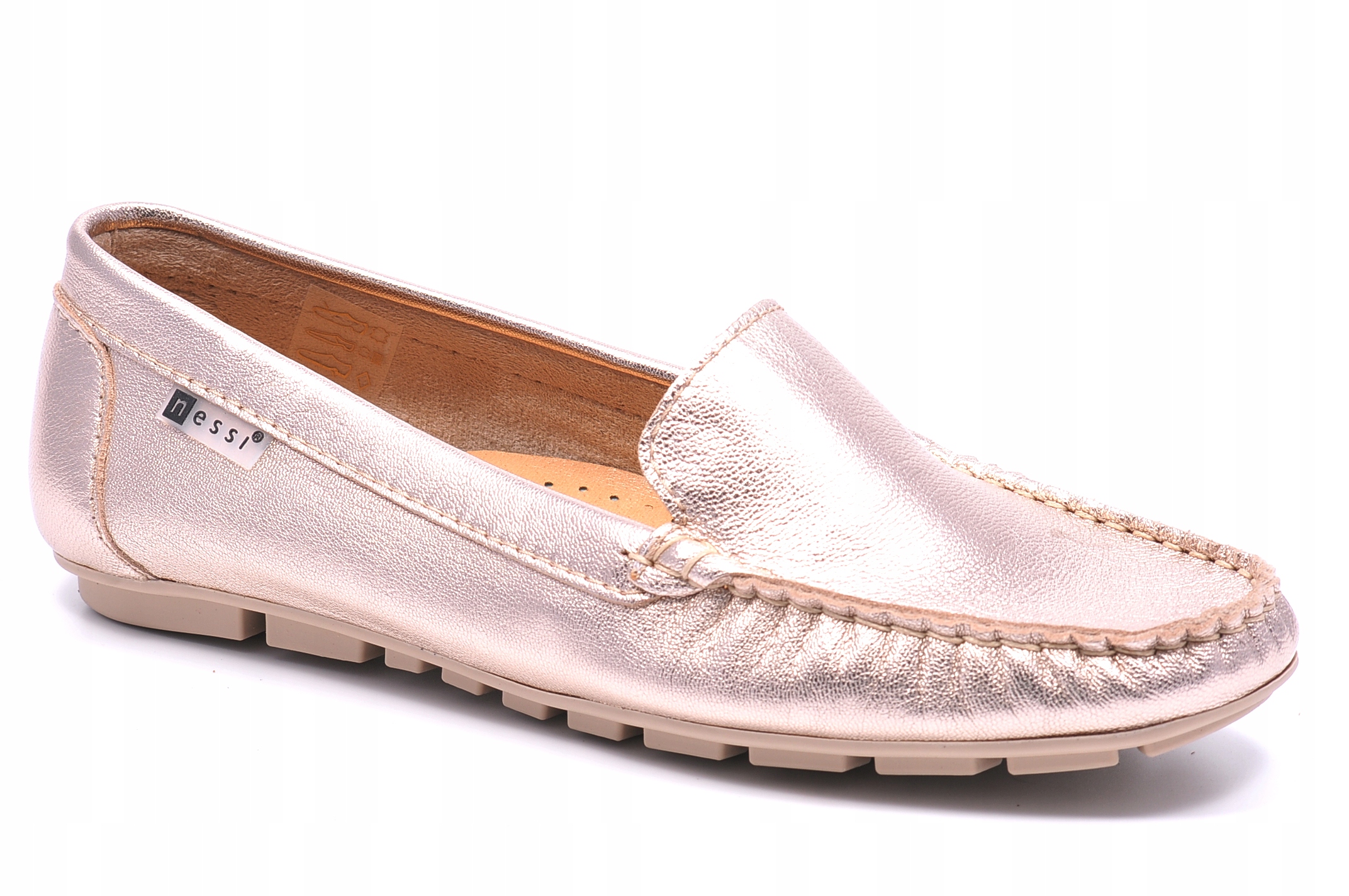 Mokasíny Nessi 17130 Zlaté 815 Velikost 38