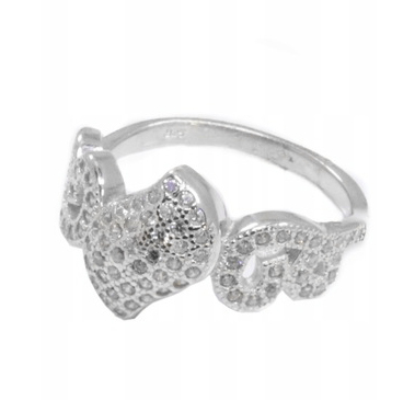 Stříbrný prstýnek Ag 925 s zirkony vel.13 P/KOLIA/13