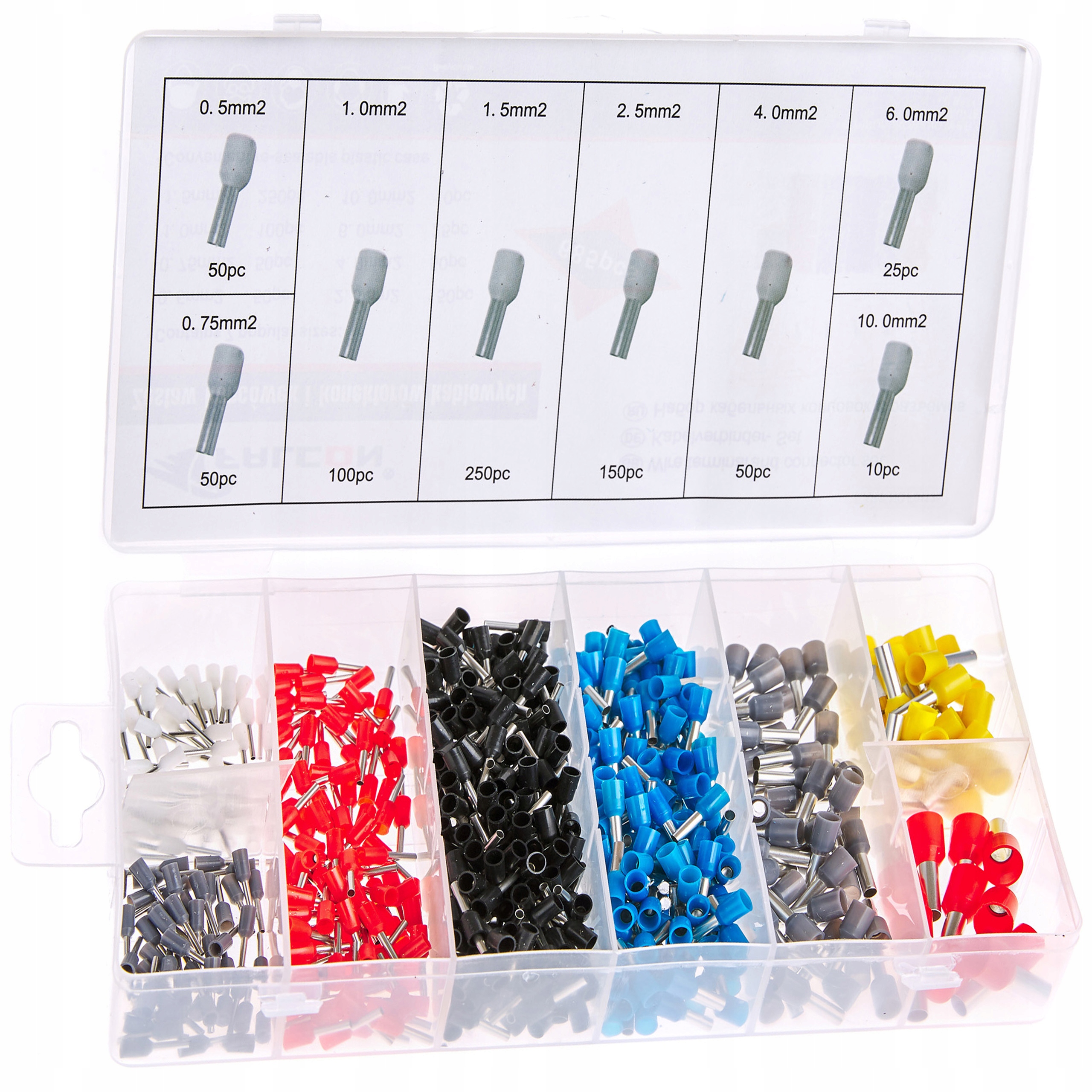 

Zestaw Tulejek Końcówek Konektorów Kablowych 685