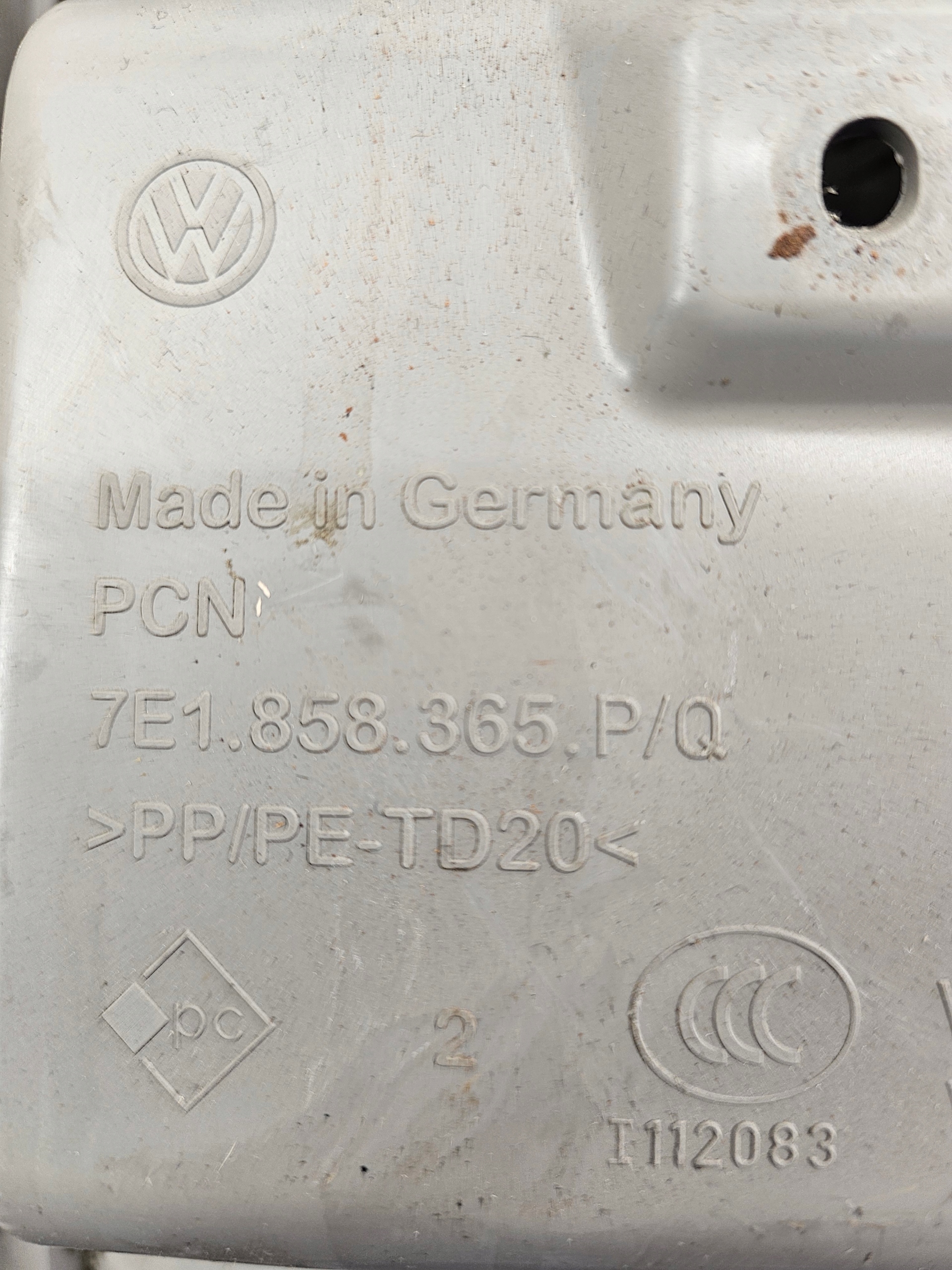kryt TUNELU obal VW TRANSPORTER T6 T6.1 7E1858365P