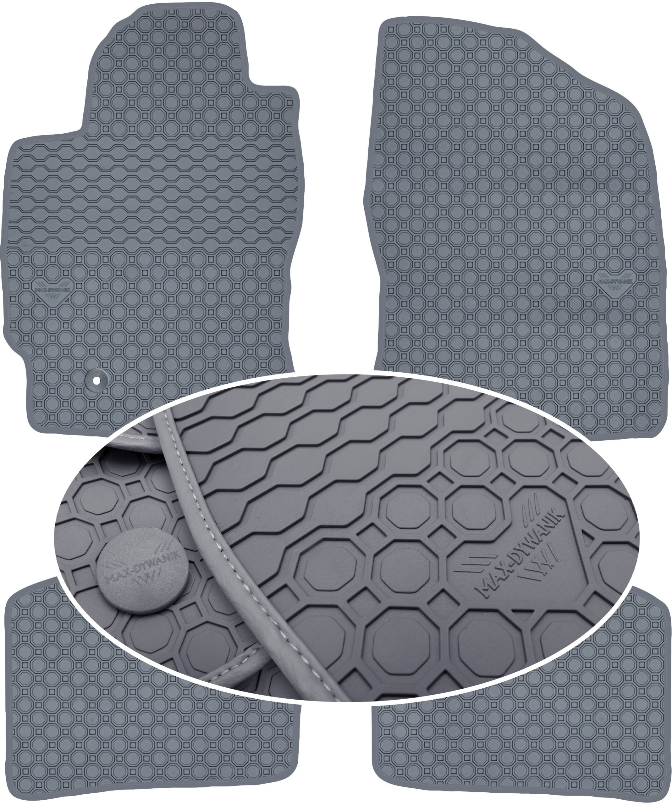 Toyota Prius II 2003-2009 Koberce Šedé