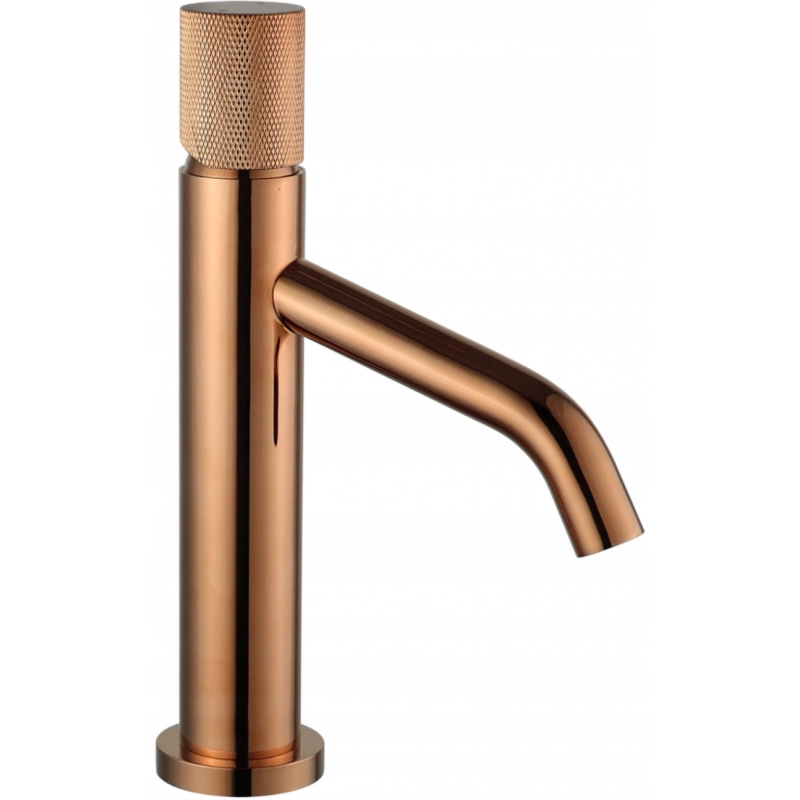 Mexen Rumba One umyvadlová baterie, Zlatorůžová