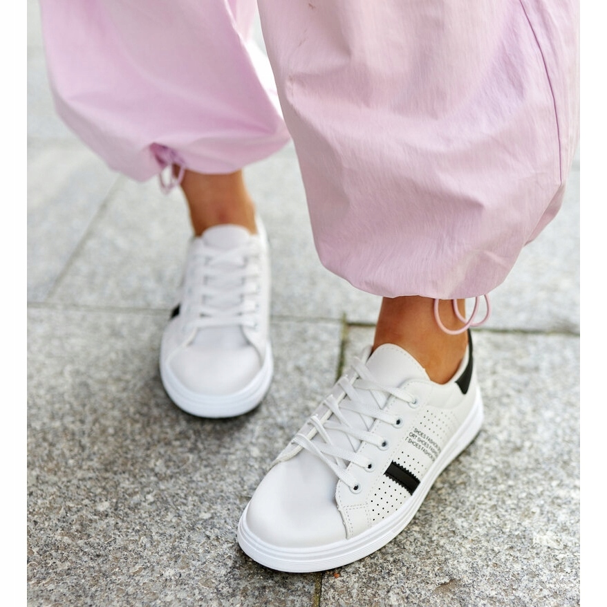 Białe Skóra ekologiczna Buty Trampki r.36 Rozmiar 36