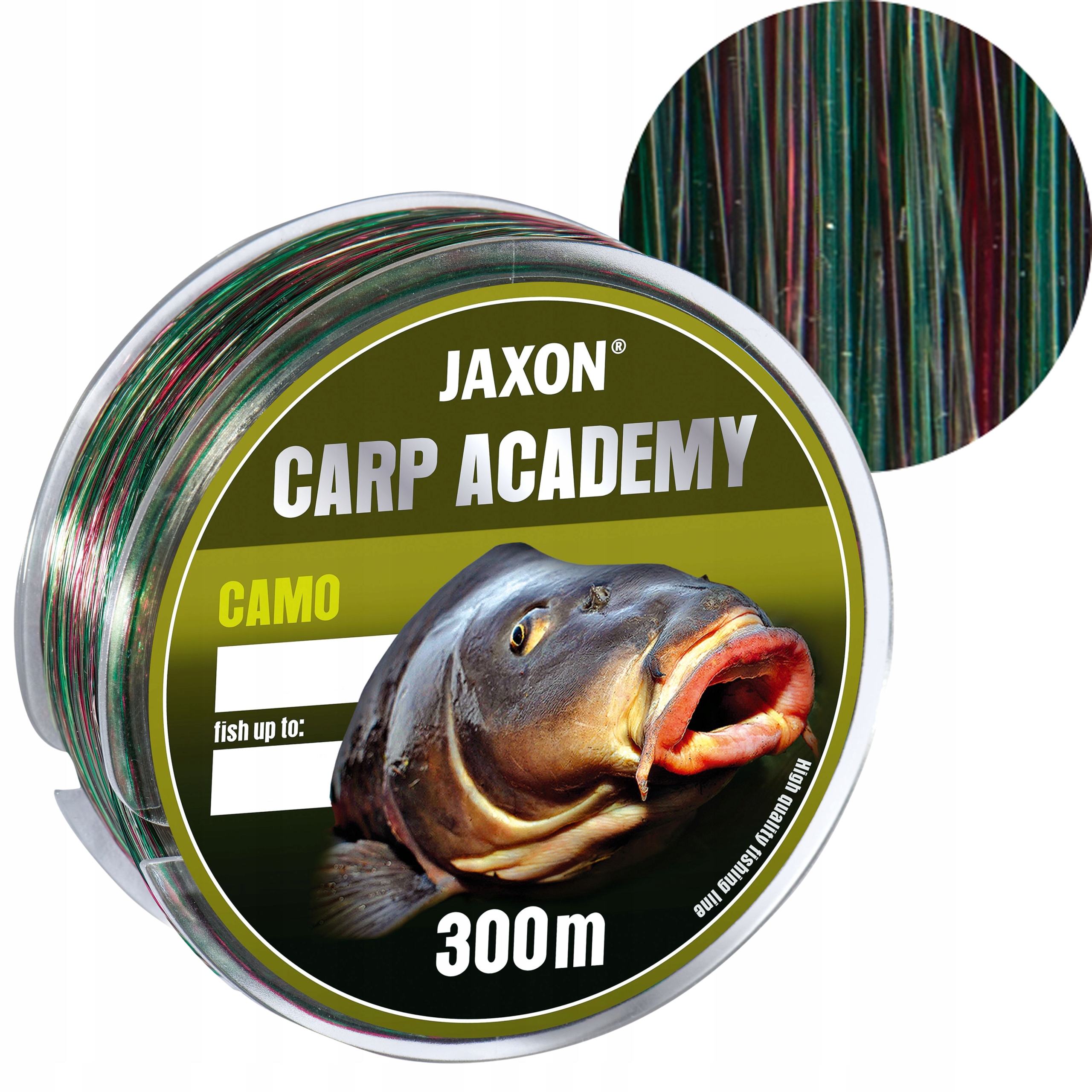 Żyłka Karpiowa Jaxon Carp Academy Camo kolor kamuflaż 0,32mm 300m