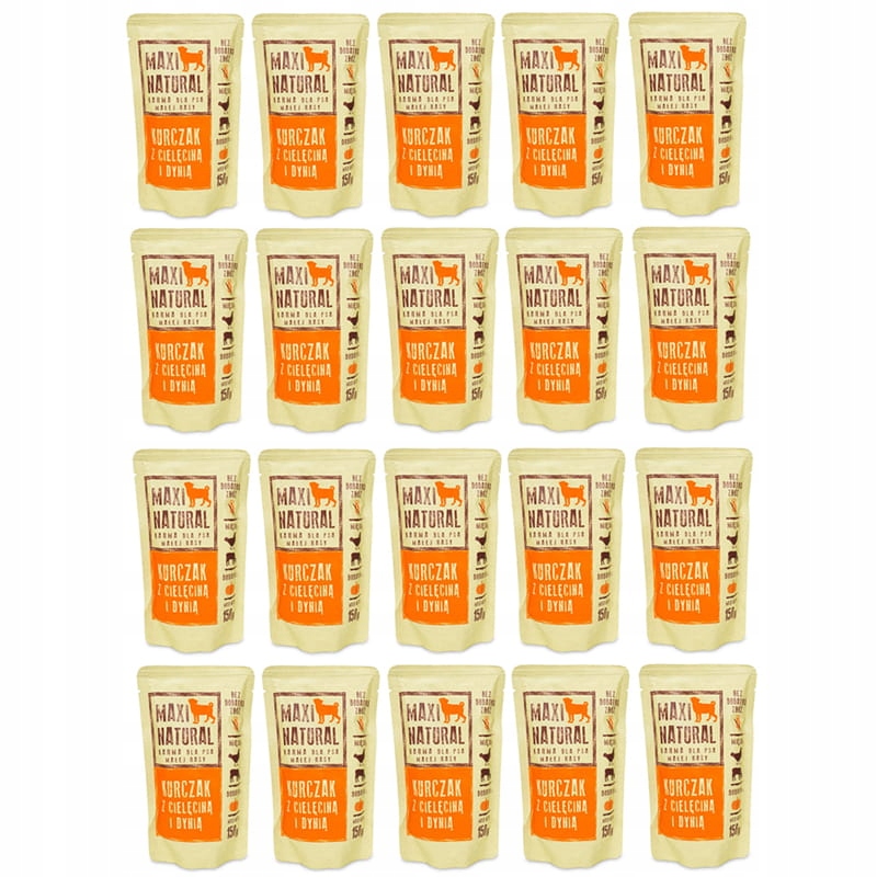 Maxi Natural Krmivo pro psy Kuře s telecím masem 20x150 g