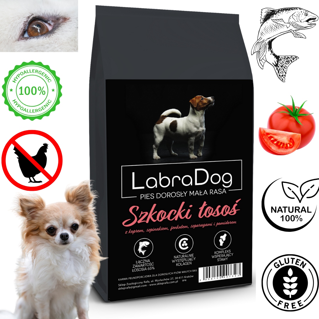 Levně LabraDog Superfood Skotský losos pro čivavu na skvrny a alergie 2kg