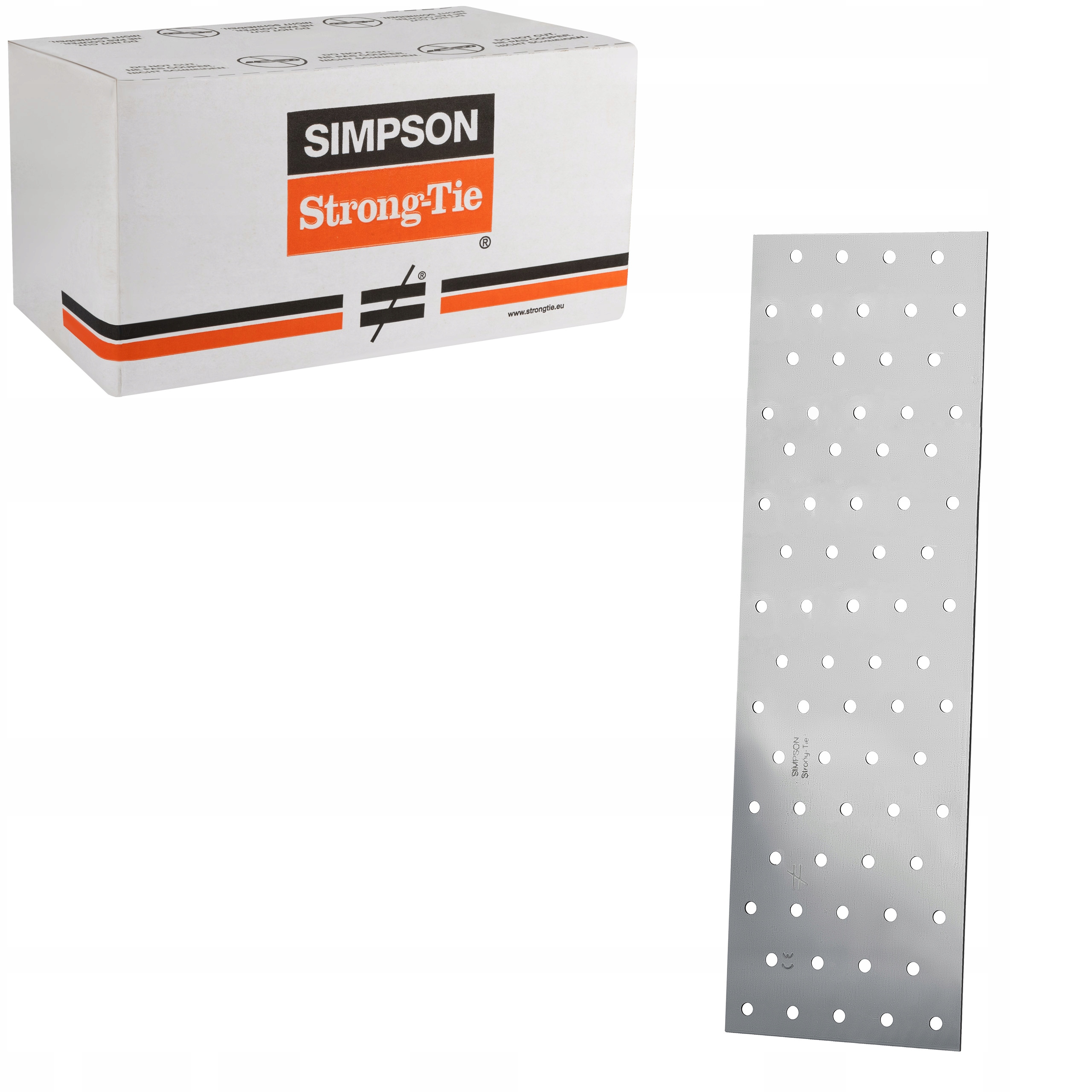 Tesárske spojky ploché 100x300mm 25st Perforované dlaždice Simpson NP20