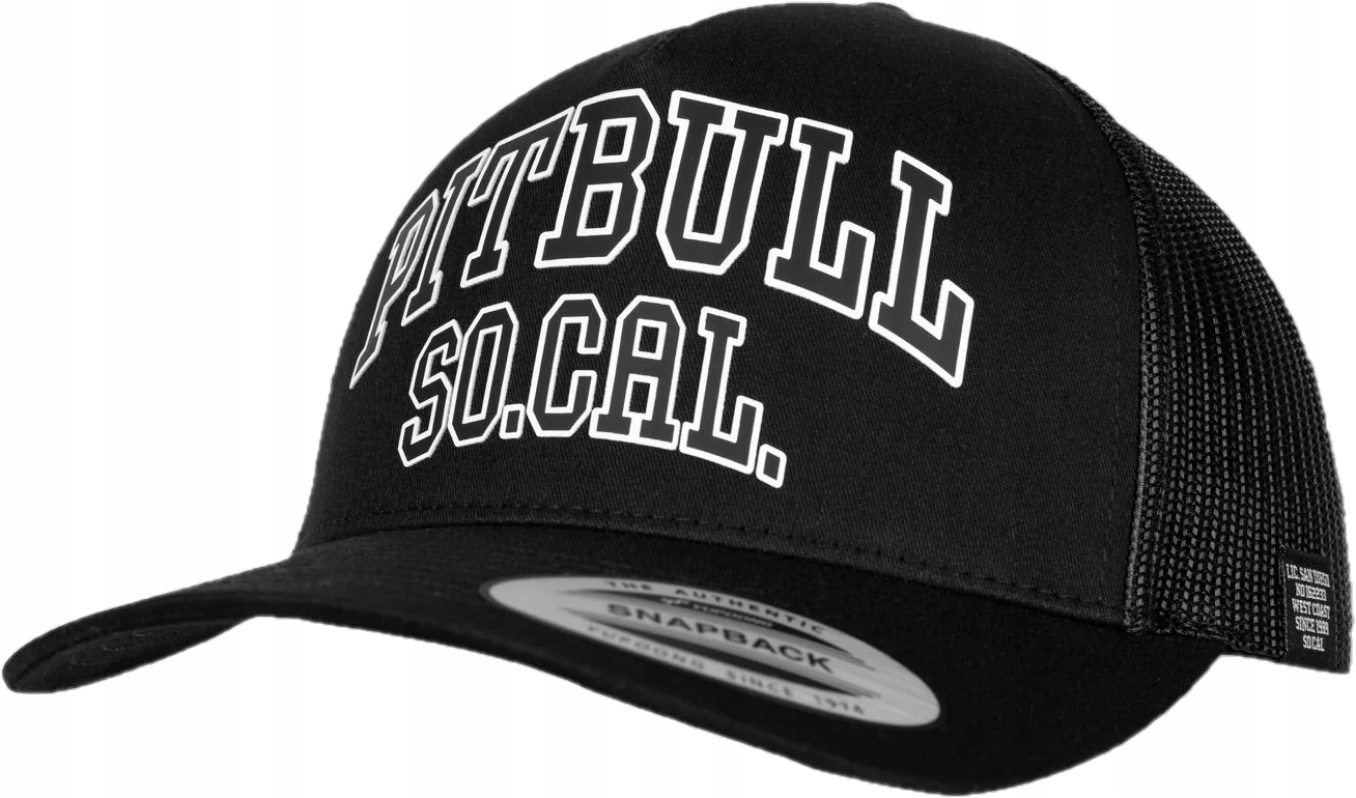 Pitbull West Coast Kšiltovka Snapback Trucker So Cal Černá