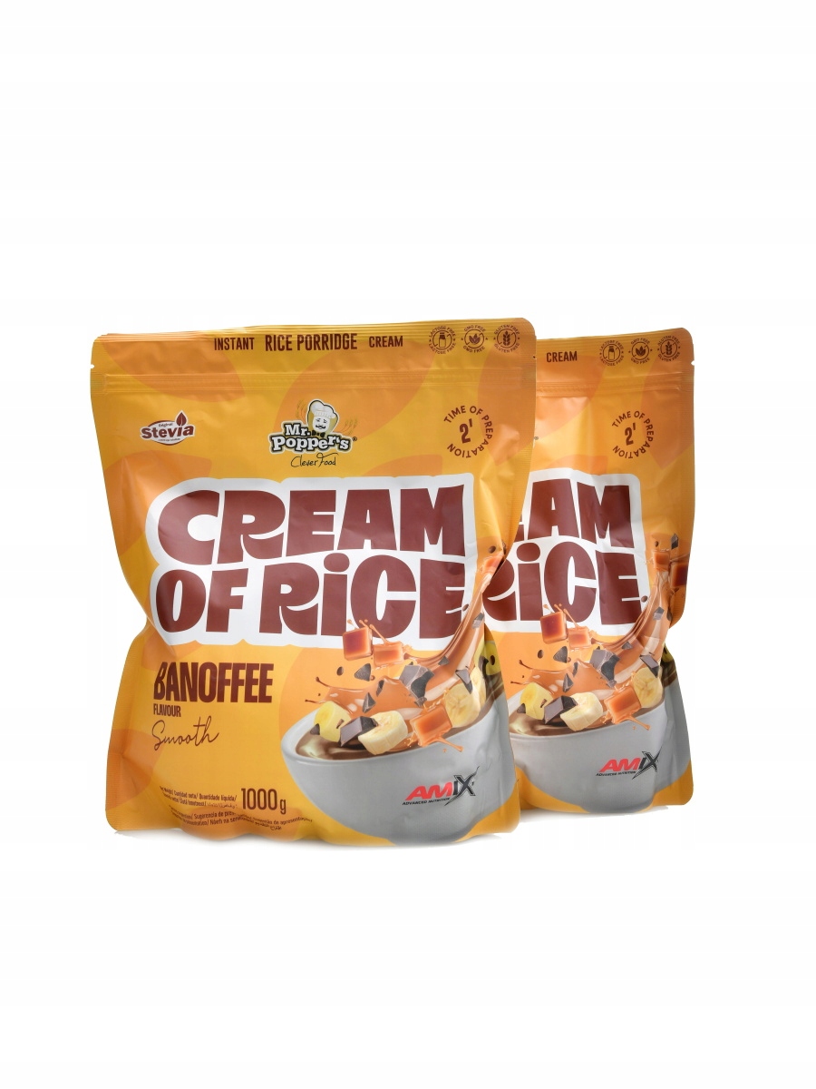 Amix Cream of rice 2 x 1000 g doypack banoffee Duopack