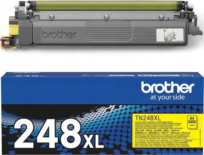 Toner Brother TN248XLY yellow do HLL3220 HLL8230 DCPL3560 MFCL3740 MFCL8340