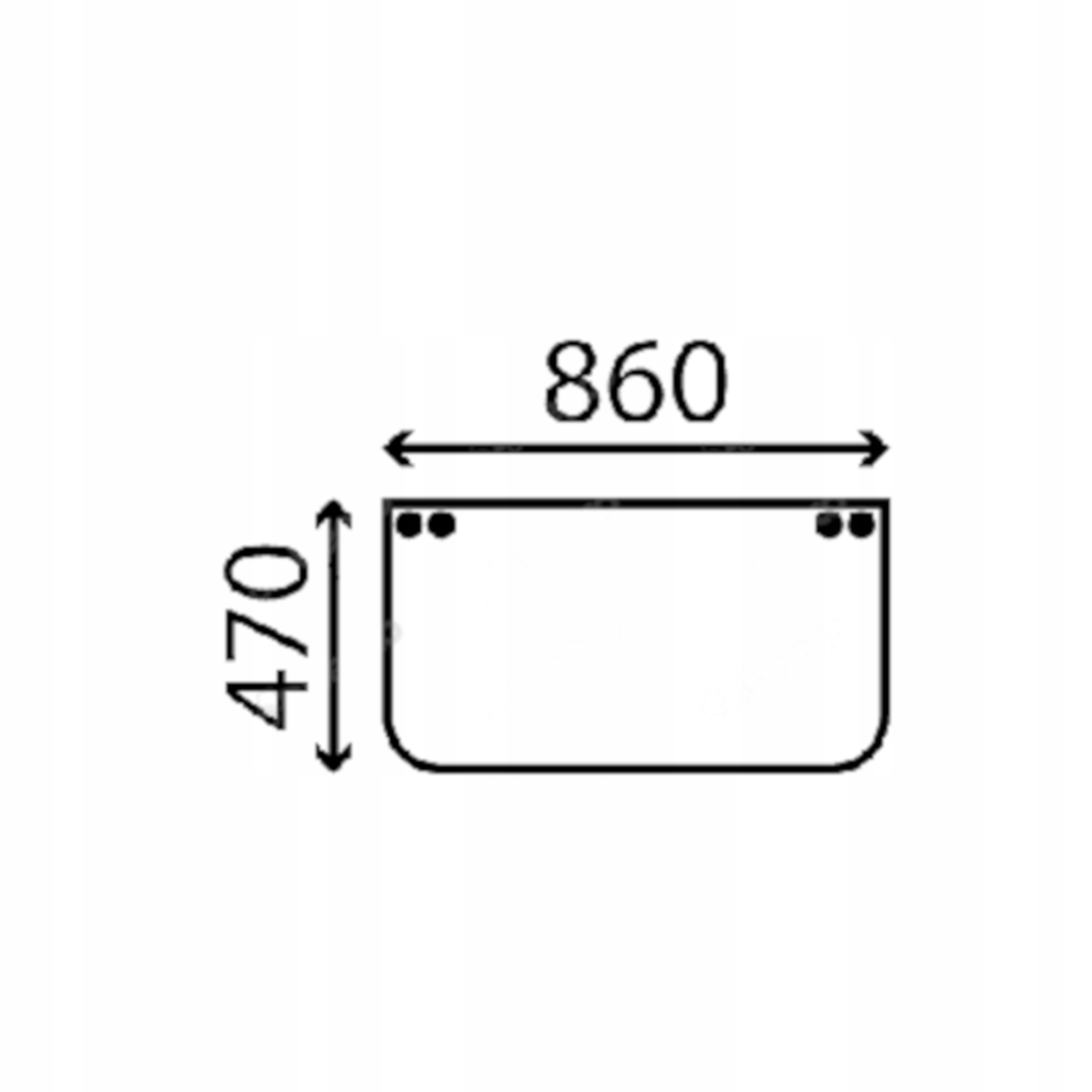 sklo Takeuchi přední spodní 3386-30710