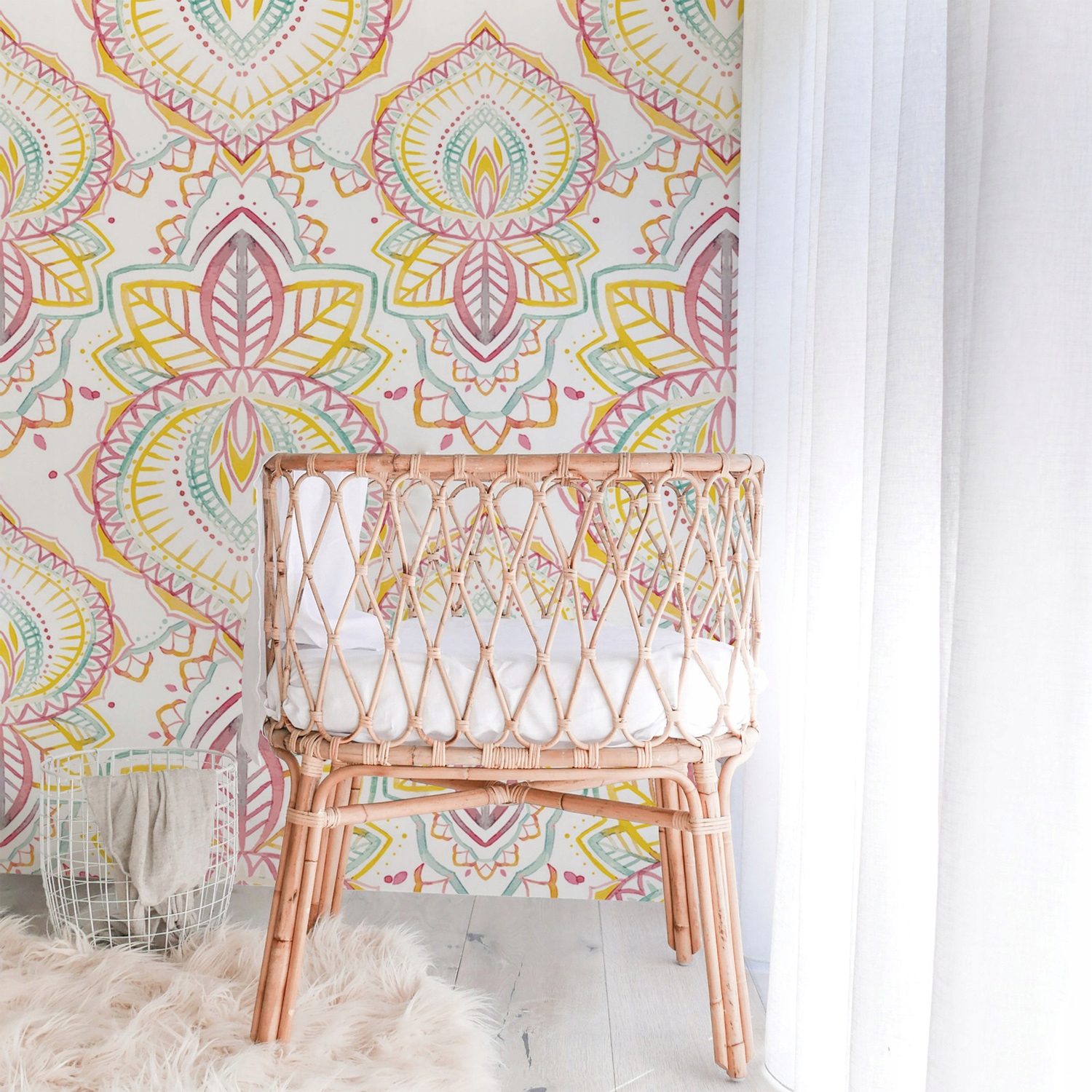 

Fototapeta ścienna Kolorowy indyjski wzór 250x250