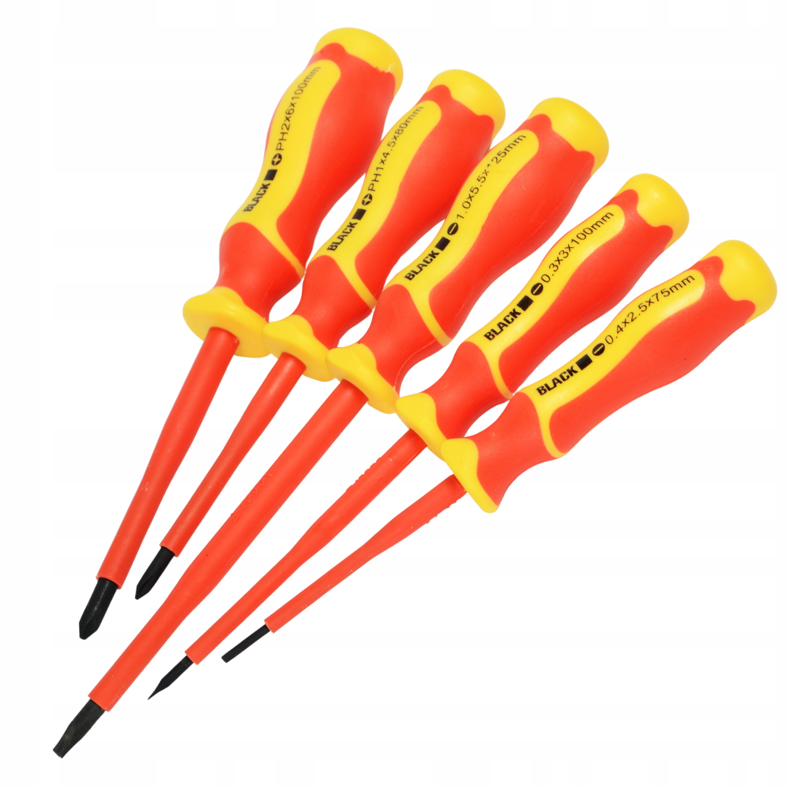 MEGA SET DE INSTRUMENTE SI Șurubelnițe PENTRU ELECTRICIENI, IZOLAT 1000V 11EL NEGRU marca Black