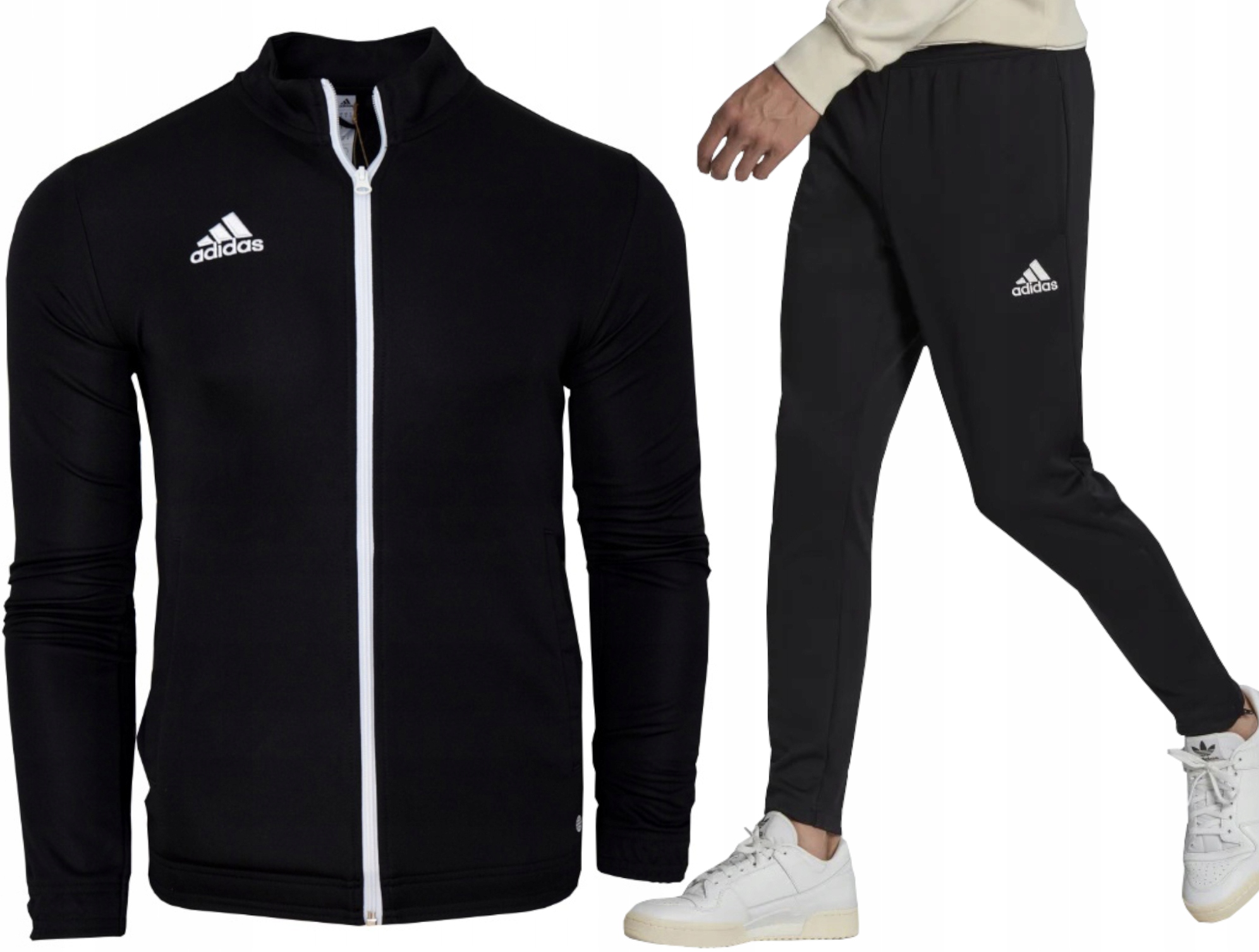 

Komplet dresowy adidas męski spodnie bluza L