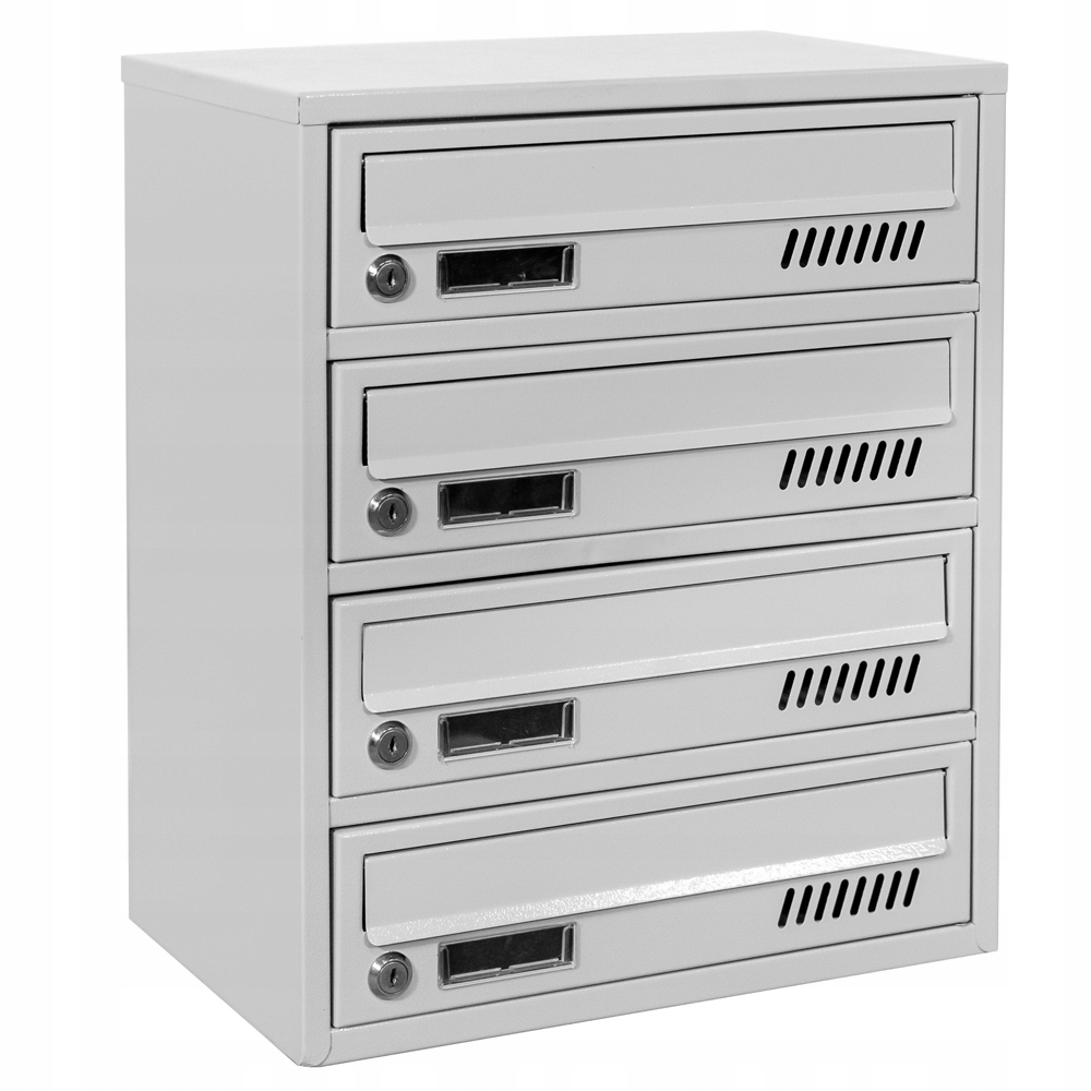 Nájemní schránka Euro GLM4 Ral 7035 Číslování