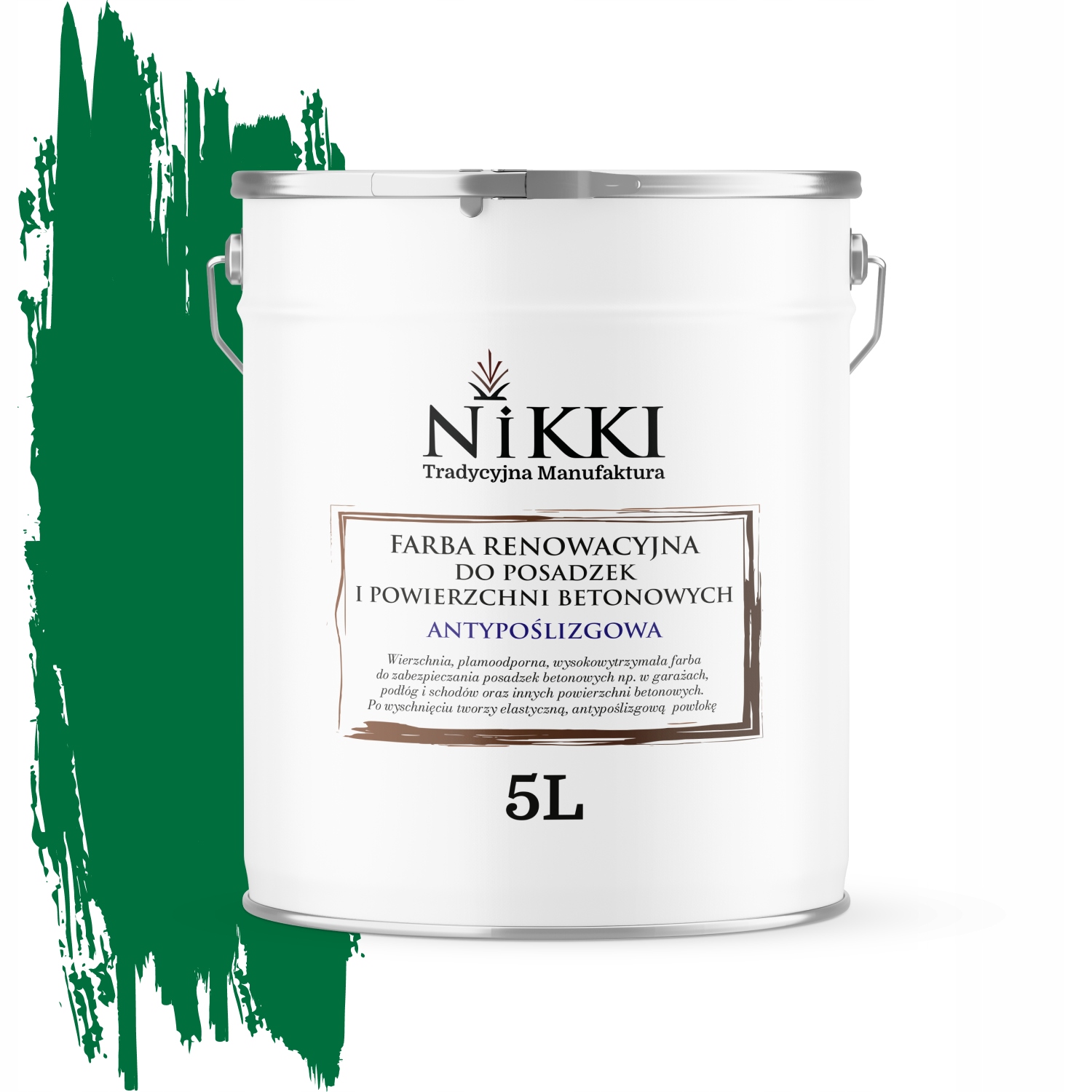 Renovačná Farba Na Podlahy Protišmyková Uv Zelená RAL6029 Mat 5 L