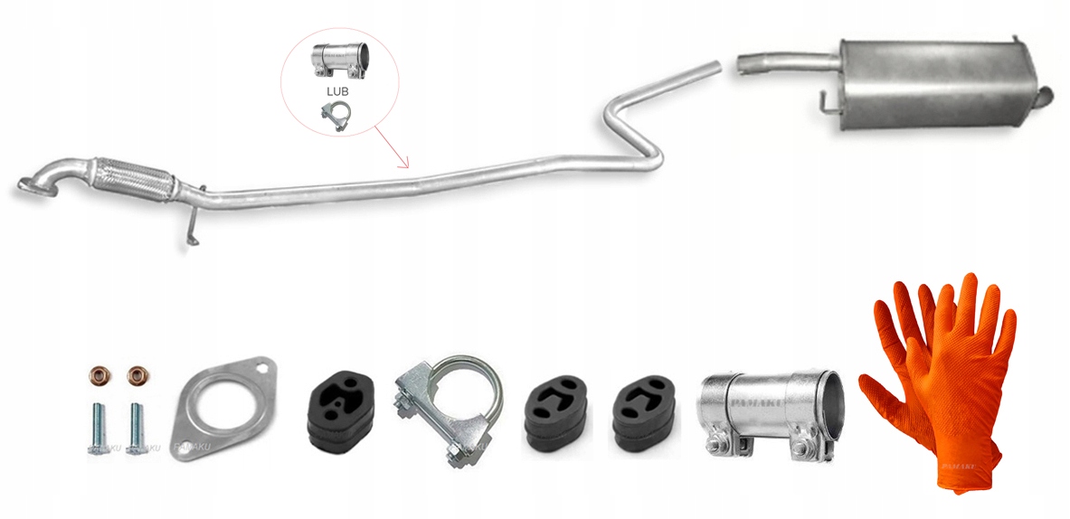 Mazda 2 1.2i 16V 55kW 1.4i 16V 59kW (2003-2007) Tlumič Koncový