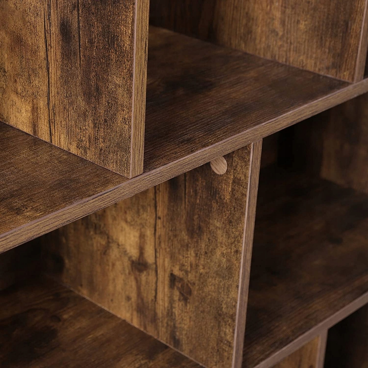 REGAŁ PÓŁKA LOFT RUSTYKALNY BRĄZ VINTAGE 97,5 x 100 x 30 cm Głębokość mebla 30 cm