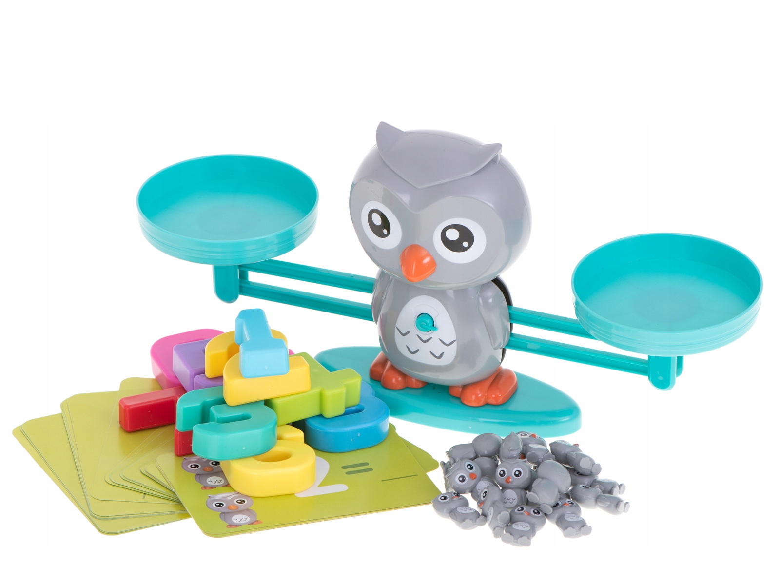 WAGA SZALKOWA RÓWNOWAŻNIA NAUKA LICZENIA SOWA Materiał plastik