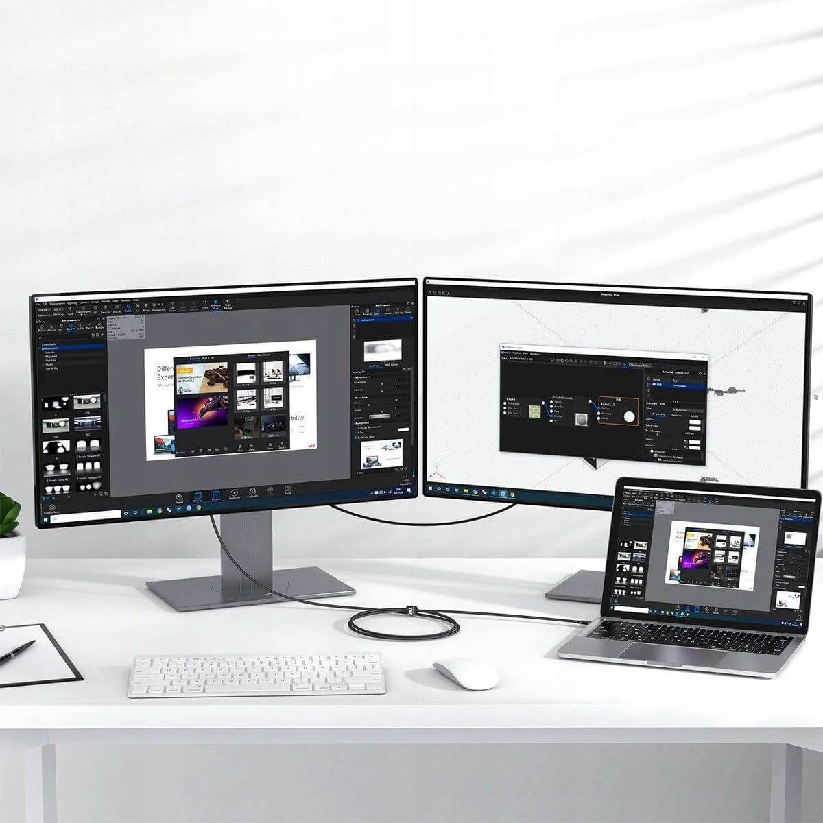 UNI Kabel Display Port USB-C 4K 60Hz 3m Złącza DisplayPort - USB typ C