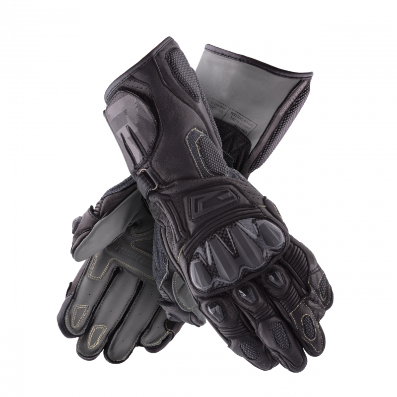 Dlhé Kožené Športové Rukavice Rebelhorn Rebel Black S