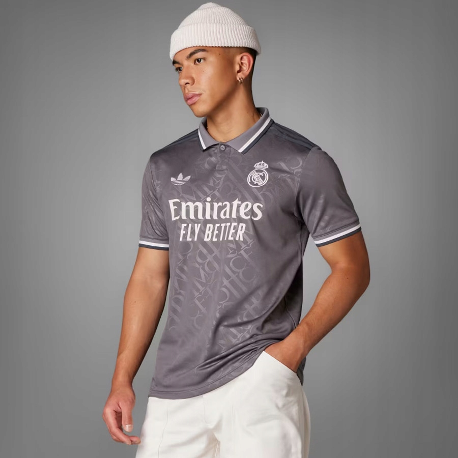 Adidas Real Madrid Třetí Jsy [L] Tričko Pánské Šedé