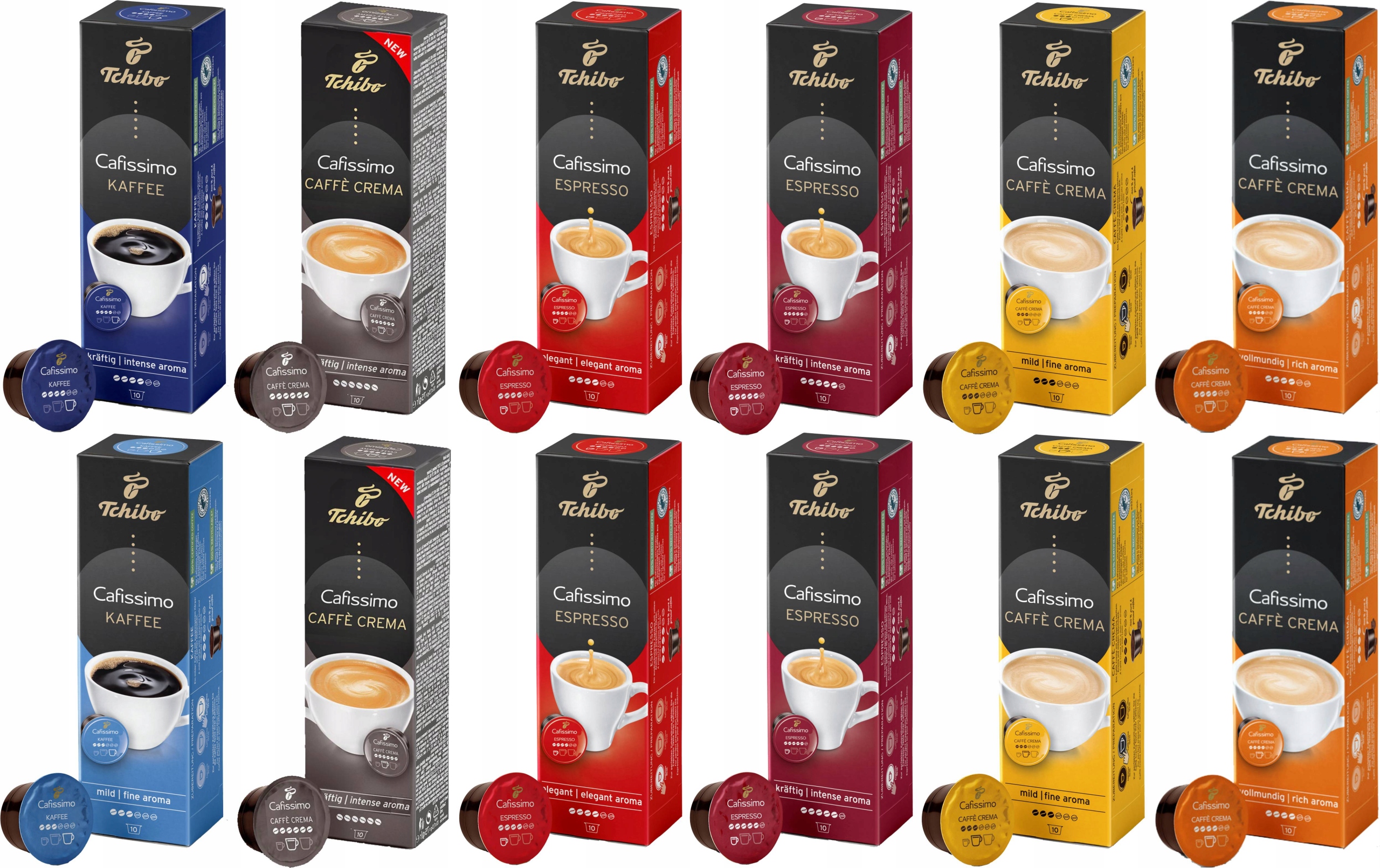 Levně Kapsle Tchibo Cafissimo Set káva 12x10 Set