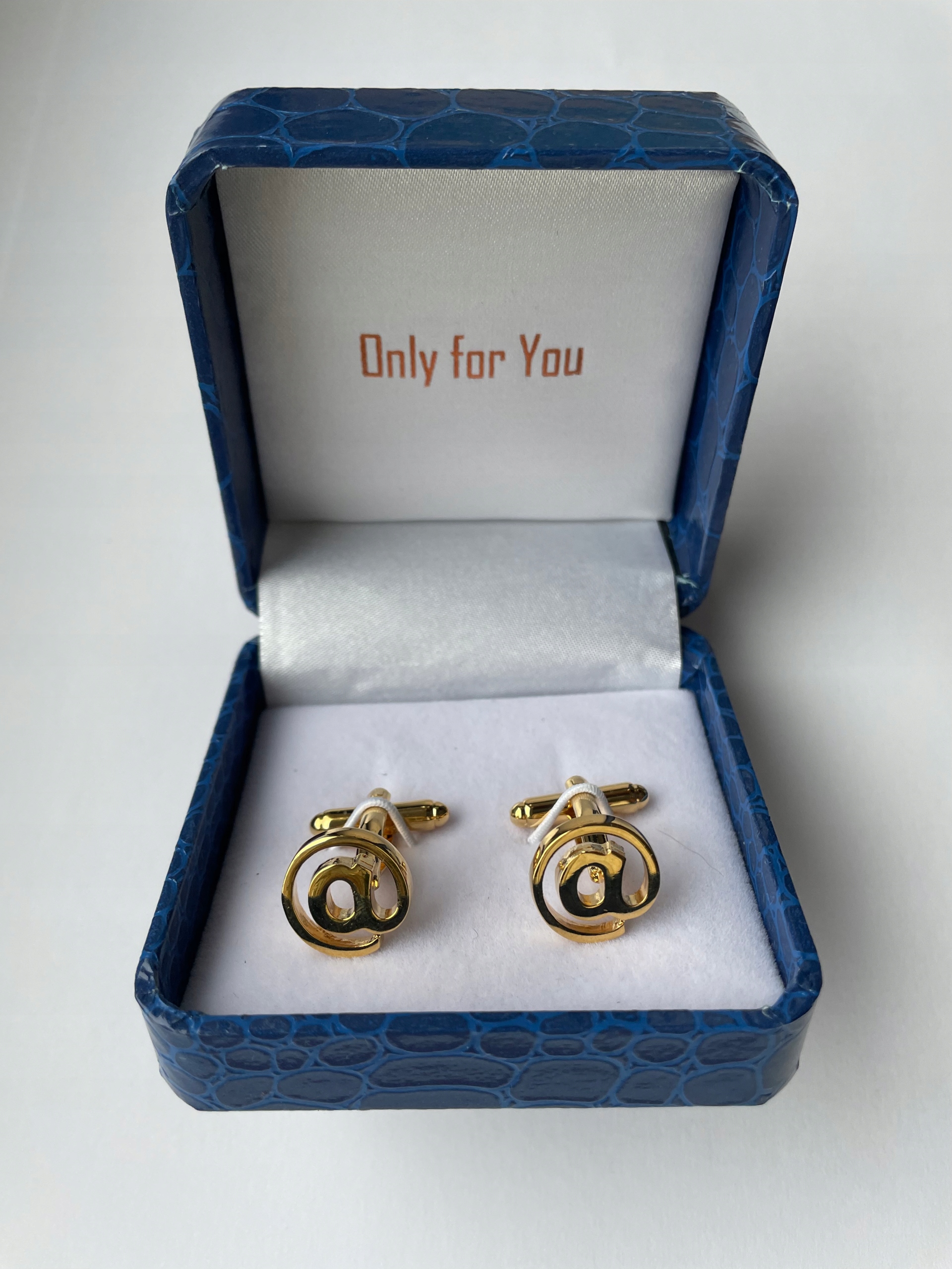 Zlaté manžetové knoflíčky košile Exc Opice Internet pro ajťáka Pouzdro