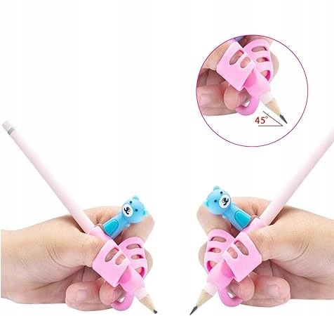 Nakładki uchwyty na ołówek długopis do nauki pisania silikonowe dla dzieci Marka inna