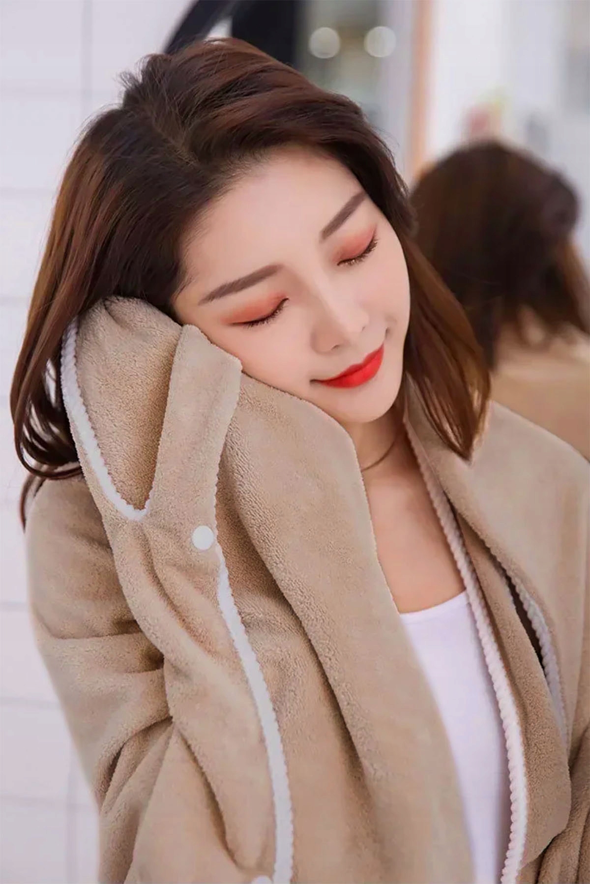 Ręcznik damski tunika do sauny szlafrok pareo 80x135cm Długość (cm) 80