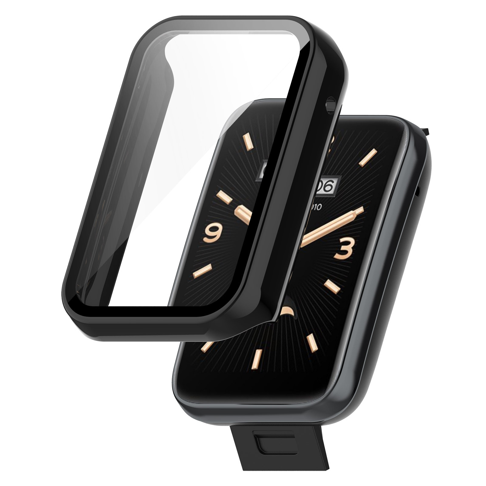 ETUI OCHRONNE PEŁNE + SZKŁO HARTOWANE 2W1 DO XIAOMI MI BAND 7 PRO