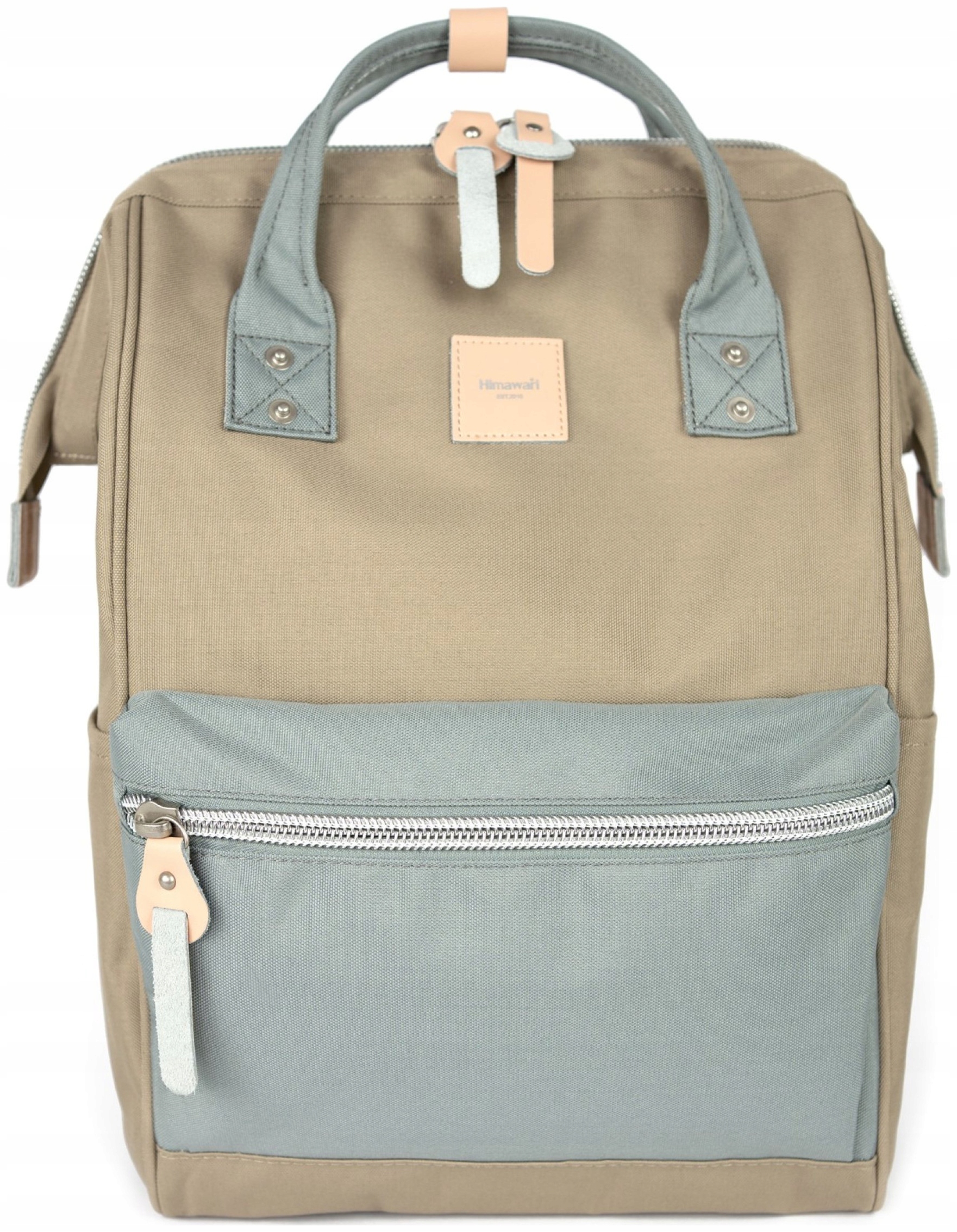 Batoh na notebook Himawari Candy M Usb organizér do práce, tmavě béžový