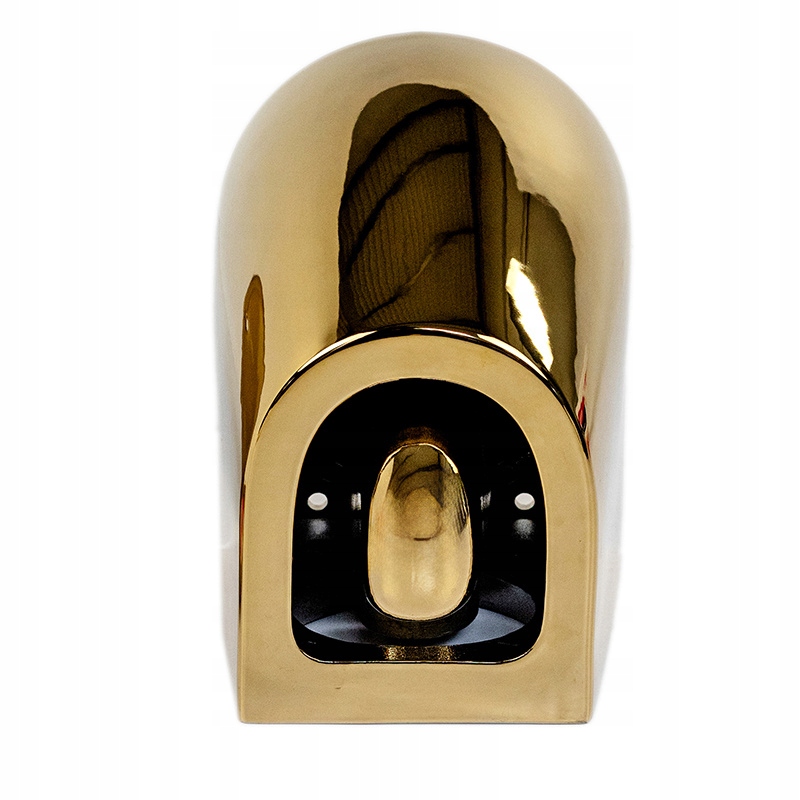 MISKA WC WISZĄCA RIMLESS ZŁOTY POŁYSK DESKA WOLNOOPADAJĄCA DUROPLAST Długość 49 cm