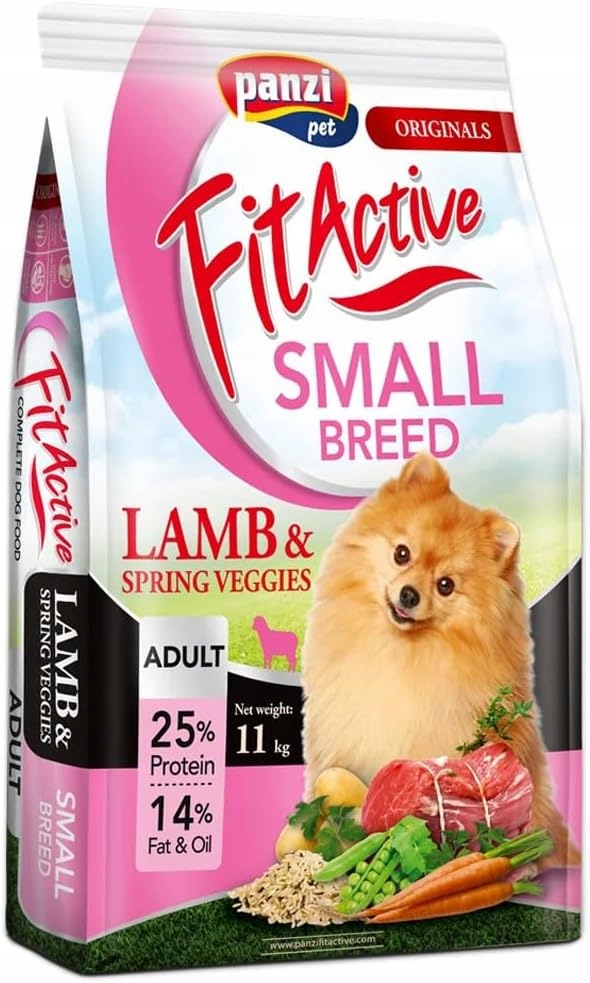 Krmivo Suché Psi Dospělí Malé plemeno Fit Active Hypo Mono Jehněčí 11 kg